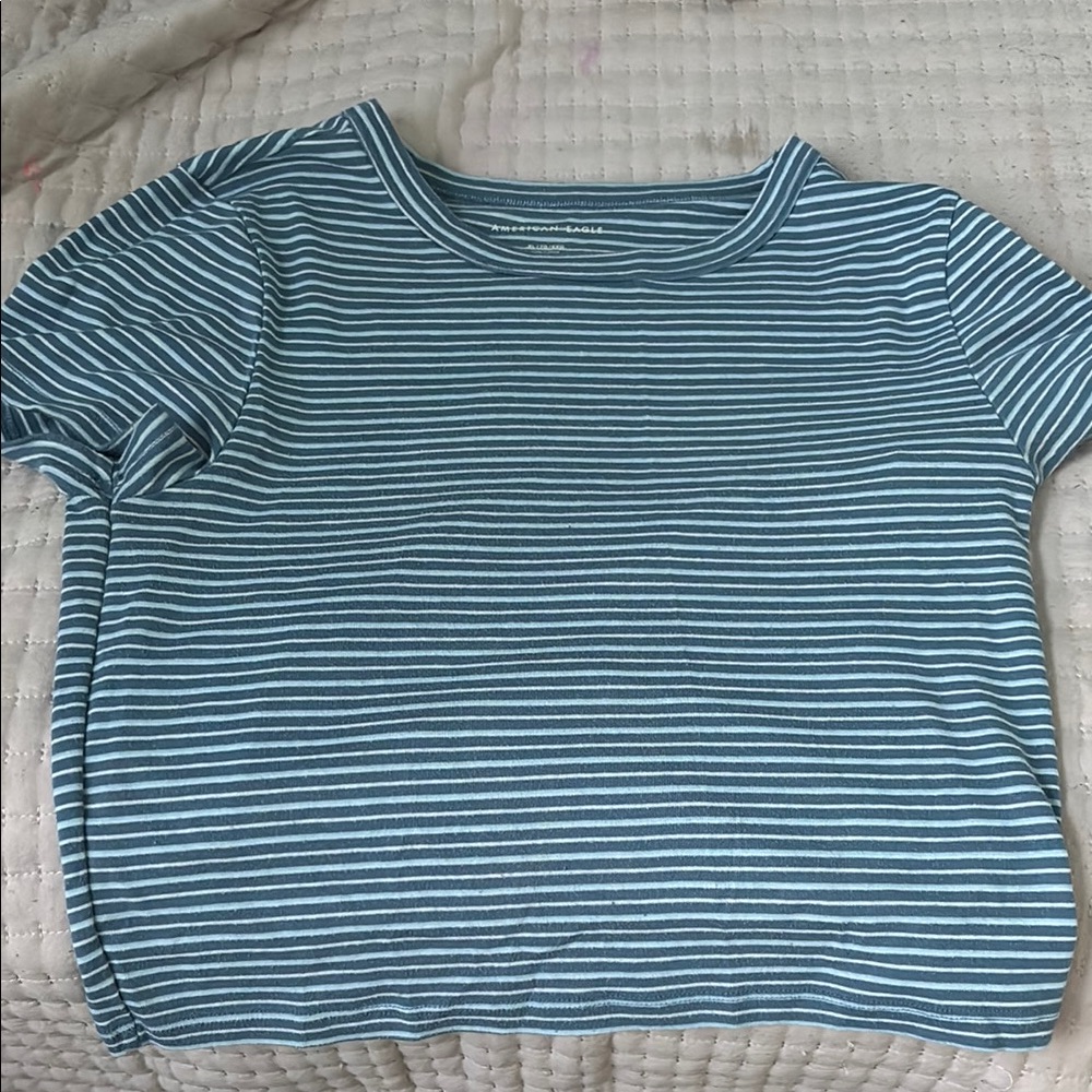 Madewell Women's Blue Striped Top